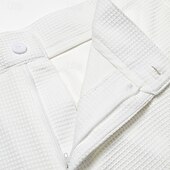 abordables Perder-Hombre pantalones de traje Pantalones Pantalones de traje Pantalones de gofres Bolsillo delantero Pierna recta Plano Comodidad Suave Longitud total Boda Exterior Negocio Moda Moderno Negro Blanco
