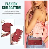 baratos Capa Samsung-telefone Capinha Para Dobra Z 6 Z Fold 5 Z Fold 4 Z Fold 3 Capa traseira Com Suporte Zíper com cordão Retro TPU Couro PU
