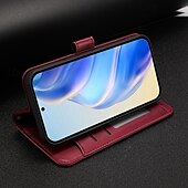 お買い得  サムスン用ケース-電話 ケース 用途 S24 S24 Ultra Plus S23 S22 S21 S20 Ultra Plus FE A55 A35 A25 A15 5G A54 A34 A14 A73 A53 A33 A23 A13 A72 A52 A32 A22 A12 A21s S25ウルトラ バックカバー スタンド付き ジッパ－ ワイヤレス充電をサポート レトロ風 TPU PUレザー