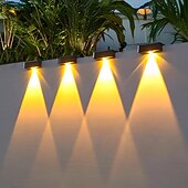 preiswerte Außenwandleuchten-LED Außenwandleuchte Solarlampen Solarleuchte für Balkongeländer superhelle LED-Terrassen- und Zaunleuchten, wasserdichte Außen-Downlights, solarbetriebene Nachtlampen für Garten, Balkon und Veranda