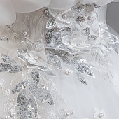 Copii Fete Rochie de petrecere Floral Floare Manșon scurt Nuntă Ocazie specială Zdrobit Fermoar Frumoasa Dulce Bumbac Poliester Asimetric Rochie de petrecere Vară Primăvară Toamnă 4-13 ani Alb ieftine Rochii de Petrecere-Copii Fete Rochie de petrecere Floral Floare Manșon scurt Nuntă Ocazie specială Zdrobit Fermoar Frumoasa Dulce Bumbac Poliester Asimetric Rochie de petrecere Vară Primăvară Toamnă 4-13 ani Alb