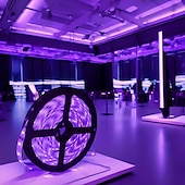 economico Strisce luminose USB-striscia di luce nera a led uv, luce viola con usb o batteria smd2835, luce uv 380-400nm per danza fluorescente, rivestimento corpo uv, lampada a luce nera non impermeabile