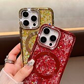 お買い得  iPhone用ケース-電話 ケース 用途 iPhone 16 Pro Max プラス iPhone 15 プロマックスプラス iPhone 14 13 12 Pro Max Plus iPhone 14 Pro Max iPhone 13 12 Pro Max バックカバー 磁石バックル ワイヤレス充電をサポート 耐衝撃 レトロ風 TPU PC