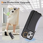 levne Pouzdra pro iPhone-telefon Carcasă Pro iPhone 16 Pro Max Plus iPhone 15 Pro Max Plus iPhone 14 13 12 11 Pro Max Plus iPhone 14 Pro Max iPhone 13 12 11 Pro Max Zadní kryt se stojánkem s poutkem na zápěstí Slot pro kartu