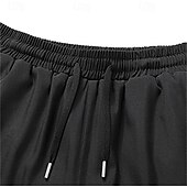 abordables Pantalones de deporte-Hombre Pantalones deportivos Pantalones de Deporte Pantalones Bolsillo Correa Cintura elástica Plano Comodidad Transpirable Longitud total Deporte Diario Moda Casual Negro Gris Microelástico