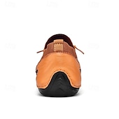 economico Sneakers da uomo-sneakers casual slip-on da uomo in pelle con caviglia in maglia a rete e suola flessibile - ideali per l&#039;uso quotidiano e le attività all&#039;aperto