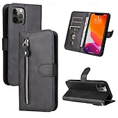 abordables Coques iPhone-téléphone Coque Pour iPhone 16 Pro Max Plus iPhone 15 Pro Max Plus iPhone 14 13 12 11 Pro Max Plus iPhone 14 Pro Max iPhone 13 12 11 Pro Max Couvercle rabattable Avec Support fermeture Éclair avec
