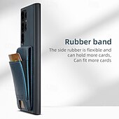 ieftine Carcasă Samsung-telefon Maska Pentru S24 Ultra Plus S23 Ultra Plus S22 Plus Ultra S25 Ultra Capac Spate rezista Loc pentru card Anti Șoc Retro TPU PC PU piele