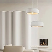 economico Luci a sospensione-lampada a sospensione in resina bianca e tortora a cupola wabi-sabi lampada a sospensione in finto cemento lampada a sospensione altezza regolabile 40/60 cm 85-265v
