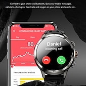 baratos Smartwatch-696 H19 Relógio inteligente 1.95 polegada Relógio inteligente Bluetooth Podômetro Aviso de Chamada Monitor de Sono Compatível com Android iOS Masculino satélite Chamadas com Mão Livre Câmera IP 67