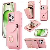 abordables Carcasas iPhone-teléfono Funda Para iPhone 16 Pro Max Plus iPhone 15 Pro Max Plus iPhone 14 13 12 11 Pro Max X XR XS 8 7 Plus iPhone 14 Pro Max iPhone 13 12 11 Pro Max Funda Trasera Soporte para Anillo con cordón