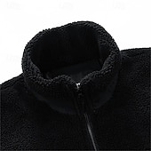 preiswerte Fleece &amp; 3 in 1 Jacken-Herren Wanderjacke Fleecejacke für Wanderer Winter Draussen warm Fleece-Futter Vliesjacken Voller Reißverschluss Klettern Camping / Wandern / Höhlenforschung Reisen Cachi scuro Schwarz Dunkelblau