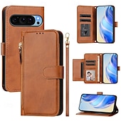 levne Ostatní pouzdra-telefon Carcasă Pro Google Pixel 9 Pro Pixel 9 Pro XL Pixel 8 Pro Pixel 8 Pixel 9 Pixel 7 Pixel 7 Pro Pixel 6 Pixel 6 Pro Pouzdro na peněženku se stojánkem Zip Ochrana celého těla Retro TPU PU kůže