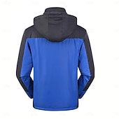 abordables veste de sport-Homme Veste d'extérieur Manteau d'hiver Veste d'Hiver Zippé Poche Polyester Poche Extérieur Casual Quotidien Normal Mode Décontractées Chaud Coupe Vent Hiver Plein Noir Rouge Bleu Roi Bleu ciel