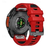 preiswerte Garmin-Uhrenarmbänder-Uhrenarmband für Garmin Fenix 8 47mm 51mm 7X 6 6X Pro Epix Pro Instinct 2X Approach S70 S62 S60 Forerunner 955 945 Epix Marq Descent Quatix 22mm 26mm Silikon Ersatz Gurt Quick Fit Verstellbar