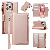 お買い得  iPhone用ケース-電話 ケース 用途 iPhone 16 Pro Max プラス iPhone 15 プロマックスプラス iPhone 14 13 12 11 Pro Max Plus iPhone 14 Pro Max iPhone 14 Pro Max Plus iPhone 13 12 11 Pro Max バックカバー スタンド付き 磁石バックル ストラップ付き レトロ風 TPU PUレザー