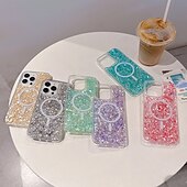 levne Pouzdra pro iPhone-telefon Carcasă Pro iPhone 16 Pro Max Plus iPhone 16 iPhone 16 Pro iPhone 15 Pro Max Plus iPhone 15 iPhone 14 Pro Max iPhone 13 12 11 Pro Max Zadní kryt Magnetické Podpora bezdrátového nabíjení Bling