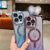 お買い得  iPhone用ケース-電話 ケース 用途 iPhone 16 Pro Max プラス iPhone 15 プロマックスプラス iPhone 14 13 12 11 Pro Max Plus iPhone 14 Pro Max iPhone 13 12 11 Pro Max バックカバー 磁石バックル ワイヤレス充電をサポート 耐衝撃 レトロ風 TPU アクリル