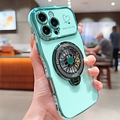 Недорогие Чехлы для iPhone-телефон Кейс для Назначение iPhone 16 Про Макс Плюс Айфон 15 Про Макс Плюс iPhone 14 13 12 11 Pro Max Plus Кейс на заднюю панель со стендом Защита от удара Ретро ТПУ ПК