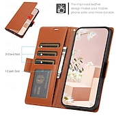 cheap Samsung Cases-Phone Case For S24 S24 Ultra Plus S24 FE S23 S22 S21 S20 Ultra Plus FE A55 A35 A25 A15 5G A14 A34 A73 A53 A33 A72 A52 A42 A12 Back Cover with Stand Holder with Wrist Strap Card Slot Retro TPU PU