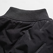 economico Piumini e parka da uomo-Per uomo Giacca in Pile Imbottito Formale Ufficio Comodo Tasca Imbottito Autunno Inverno Tinta unica Vacanza Vintage Collo ripiegato Regolare Blu Nero Cammello Grigio Giacca