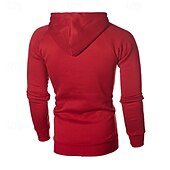 abordables sweats à capuche basiques pour hommes-Homme Sweat à capuche zippé Sweat à capuche en molleton Noir Blanche Vin Chameau Gris foncé Capuche Bloc de couleur Fermez Patchwork Sport &amp; Loisir du quotidien Vacances Polyester Vêtement de rue