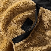 abordables Manteaux &amp; vestes-Homme Manteau d&#039;hiver Parka Poche Polyester Doublure Polaire Vacances Usage quotidien Rendez-vous Normal Mode Décontractées Confortable Chaud Automne hiver Couleur unie / unie Noir Doudoune