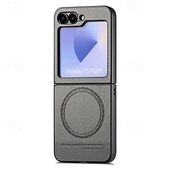 halpa Samsung-kotelot-puhelin Etui Käyttötarkoitus Z Flip 6 Z Flip 5 Z Flip 4 Z Flip 3 Takakuori Magneetti Tukee langatonta latausta Iskunkestävä Retro TPU PC