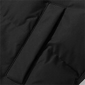 abordables Manteaux &amp; vestes-Homme Doudoune Veste matelassée Poche Polyester Doublure Polaire Usage quotidien Rendez-vous Vacances Normal Mode Décontractées Confortable Chaud Automne hiver Couleur unie / unie Noir Vert Kaki