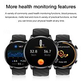 abordables Relojes inteligentes-iMosi ZW63 Reloj inteligente 1.39 pulgada Smartwatch Reloj elegante Bluetooth Monitoreo de temperatura Podómetro Recordatorio de Llamadas Compatible con Android iOS Mujer Hombre Llamadas con Manos