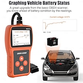 abordables OBD-Lecteur de code OBD2, testeur de batterie, outil de diagnostic automatique de voiture avec fonctions OBD II complètes, lecteur de code de défaut du moteur, peut scanner l&#039;outil avec écran d&#039;affichage