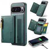 billige Andre telefonetuier-telefon Etui Til Pixel 9 Pro Pixel 9 Pro XL Pixel 8 Pro Pixel 8 Pixel 9 Bakdeksel med stativ Avtagbar Magnetisk Kontor / Bedrift TPU PU lær
