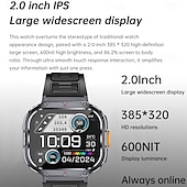 abordables Pulseras inteligentes-696 NX23 Reloj inteligente 2 pulgada Pulsera inteligente Bluetooth Podómetro Recordatorio de Llamadas Seguimiento del Sueño Compatible con Android iOS Mujer Hombre Llamadas con Manos Libres