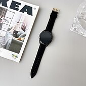 olcso Samsung óraszíjak-Óraszíj mert Samsung Galaxy Watch 3 45mm, Galaxy Wacth 46mm, Gear S3 Classic / Frontier, Gear 2 Neo Live Műbőr Csere Szíj Állítható Solo Loop Karszalag
