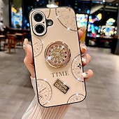 cheap iPhone Cases-Phone Case For iPhone 16 Pro Max Plus iPhone 15 Pro Max Plus iPhone 14 13 12 11 Pro Max Plus iPhone 14 Pro Max iPhone 13 12 11 Pro Max Back Cover with Stand Holder with Wrist Strap Shockproof Retro