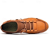 economico Sneakers da uomo-sneakers casual slip-on da uomo in pelle con caviglia in maglia a rete e suola flessibile - ideali per l&#039;uso quotidiano e le attività all&#039;aperto