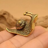 お買い得  彫像-カタツムリの彫像 - ミニレトロ銅カタツムリ彫刻装飾 - 屋外池庭カタツムリ小さな彫像真鍮カタツムリ - 家の装飾動物の彫像ギフト