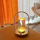economico Lampade da tavolo-lampada da tavolo ricaricabile usb senza fili dimmerabile tricolore lanterna da comodino luce notturna da tavolo luce d&#039;atmosfera touch per casa hotel campeggio luce tavolo da pranzo illuminazione 1