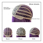 olcso Szintetikus, trendi parókák-paróka frufruval nőknek hosszú egyenes szintetikus paróka lány cosplay és napi használatra