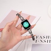 זול להקות Apple Watch-סולו לופ מותאם ל רצועת השעון של Apple Watch 38 מ&quot;מ 40 מ&quot;מ 41 מ&quot;מ 42 מ&quot;מ 44 מ&quot;מ 45 מ&quot;מ 49 מ&quot;מ נשים בלינג יהלום מתכוונן סגסוגת רצועת שעון חלופית ל iwatch Ultra 2 Series 9 8 7 SE 6 5 4 3 2 1