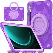 זול כיסוי טאבלט Samsung-לוּחַ כיסויים מכסים ל עבור Samsung Galaxy Tab S9 Plus 12.4&quot; נייד ידית רצועת כתף תבנית גאומטרית PC סיליקון