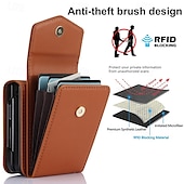 abordables Carcasas Samsung-teléfono Funda Para Z Flip 6 Z Flip 5 Z Flip 4 Z Flip 3 Funda Trasera con Soporte con cordón Ranura para tarjetas Retro TPU Cuero de PU