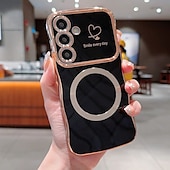 Недорогие Чехлы для Samsung-телефон Кейс для Назначение S24 S24 Ultra Plus S23 Ultra Plus S23 S22 S22 Плюс Ультра S25 Ультра Кейс на заднюю панель Магнитный Поддержка беспроводной зарядки Защита от удара Ретро Покрытие