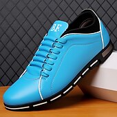 cheap Men&#039;s Sneakers-Men&#039;s Red Casual Sneakers – Stylish Faux Leather, Lace-Up Design, Comfortable Everyday Footwear