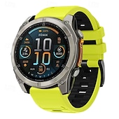 halpa Garmin kellonauhat-Kellon ranneke varten Garmin Fenix 8 47mm 51mm 7X 6 6X Pro Epix Pro Instinct 2X Approach S70 S62 S60 Forerunner 955 945 Epix Marq Descent Quatix 22mm 26mm Silikoni Korvaus Hihna Quick Fit Säädettävä