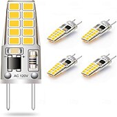 olcso Kéttűs LED-es izzók-g8 bi-pin talpú led lámpa 110v 3w - fehér/meleg fehér kukorica izzó csillárhoz, kristály lámpához,  &amp; szekrény 1/5db)