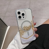 cheap iPhone Cases-Phone Case For iPhone 16 Pro Max Plus iPhone 16 iPhone 16 Pro iPhone 15 Pro Max Plus iPhone 15 iPhone 14 Pro Max iPhone 13 12 11 Pro Max Back Cover Magnetic Support Wireless Charging Bling Glitter