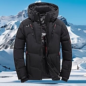 economico Piumini-Per uomo Giacca con cappuccio Giacca in pile da escursione Inverno All&#039;aperto Antivento Caldo Morbido Comodo Giacche in pile Cerniera intera Campeggio / Escursionismo / Speleologia Viaggi Sport