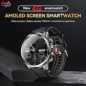 baratos Smartwatch-696 H19 Relógio inteligente 1.95 polegada Relógio inteligente Bluetooth Podômetro Aviso de Chamada Monitor de Sono Compatível com Android iOS Masculino satélite Chamadas com Mão Livre Câmera IP 67