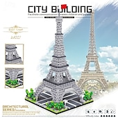 cheap Building Toys-3585pcs Paris Eiffel Tower Building Blocks Set - Explore World Architecture with Educational Toys Perfect for Halloween Thanksgiving Christmas and Easter Gifts